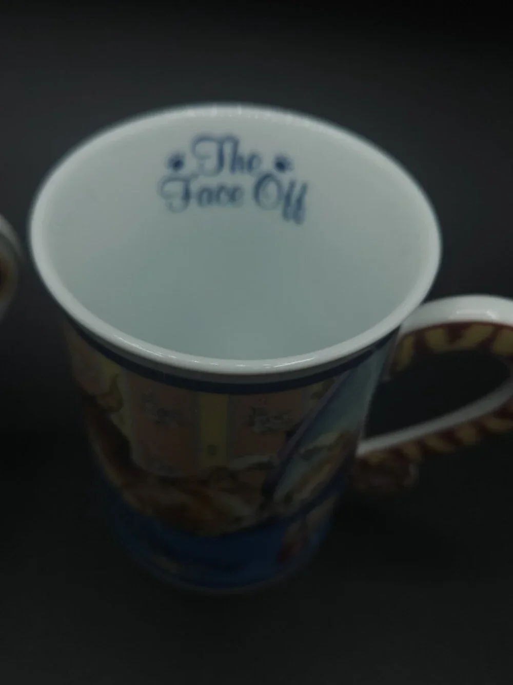 Gary Patterson Coffee Mugs Tea Cups The Face Off Feed Me Lot Of 2 NEW